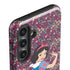 Disney Snow White Character with Floral Pattern Galaxy S24 Plus Impact Case